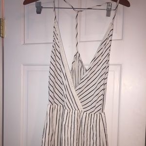 Black and white romper